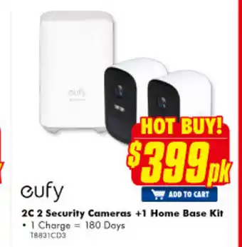 The Good Guys Eufy 2c 2 Security Camera + 1 Home Base Kit offer