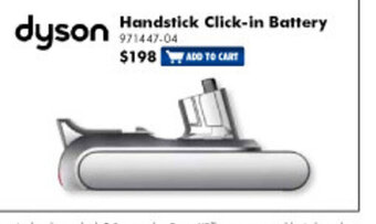 The Good Guys Dyson - Handstick Click-in Battery offer