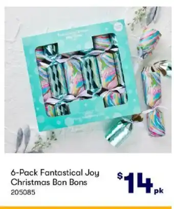 BIG W 6 Pack Fantastical Joy Christmas Bon Bons offer