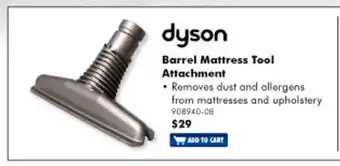 The Good Guys Dyson - Barrel Mattress Tool Attachment - 908940-08 offer