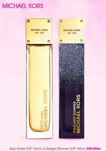 Michael Kors Sexy Amber EDP 100ml OR Starlight Shimmer EDP 100ml