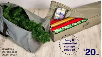 BIG W Christmas Storage Bags offer