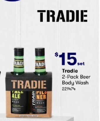 BIG W Tradie 2 Pack Beer Body Wash offer