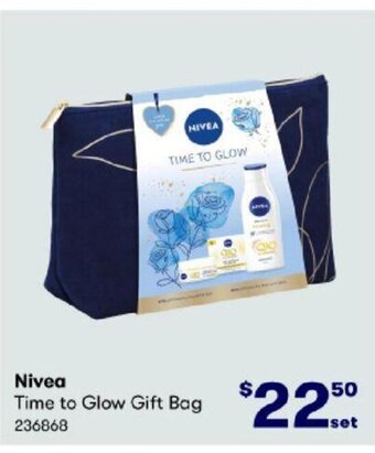 BIG W NIvea Time To Glow Gift Bag offer