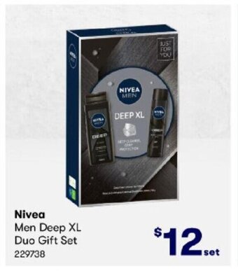 BIG W Nivea Men Deep XL Duo Gift Set offer