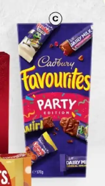 BIG W Cadbury Assorted Favourites 570g offer