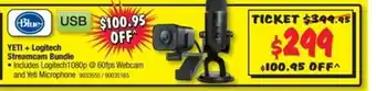 Blue USB - Yeti + Logitech Streamcam Bundle - 9933555