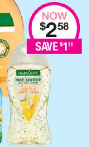 Priceline Palmolive Hand Sanitizer offer