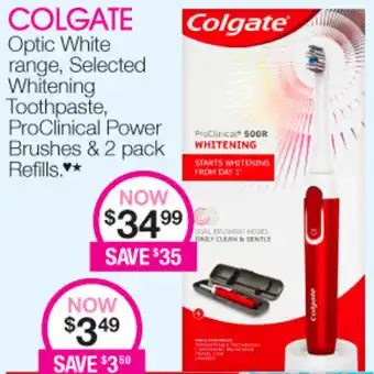 Priceline Colgate Proclinical 500R Whitening Toothbrush offer