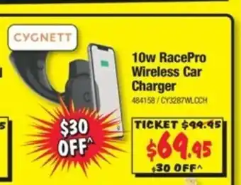 JB Hi-Fi Cygnett -10W RacePro Wireless Car Charger offer