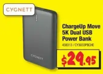 JB Hi-Fi Cygnett - ChargeUp Move 5K USB Power Bank - 438313 offer