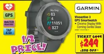 JB Hi-Fi Garmin - Vivoactive 3 GPS Smartwatch - 505607 offer