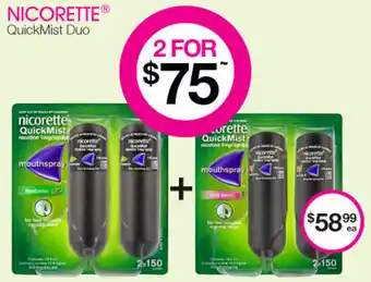Nicorette Quickmist Duo