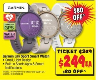 Garmin - Lily Sport Smart Watch