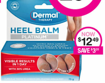 Priceline Dermal Therapy Heel Balm Platinum offer