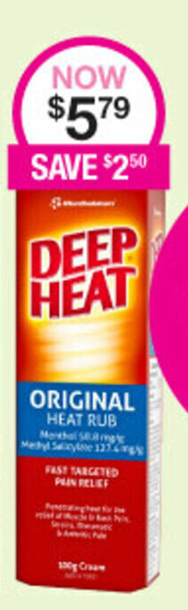Priceline Deep Heat Original Heat Rub offer