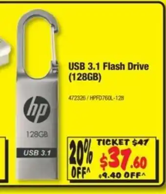 Hp - USB 3.1 Flash Drive (128GB) - 472326