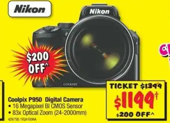 JB Hi-Fi Nikon - Coolpix P950 Digital Camera - 426758 offer
