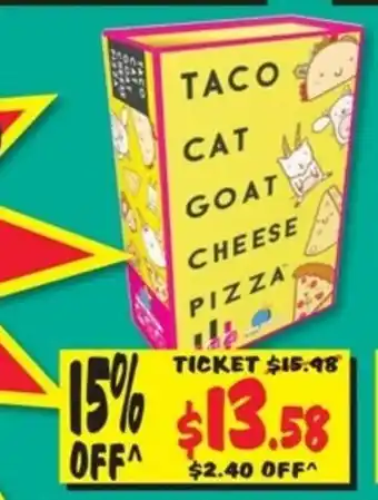 Taco Cat Goat Cheese Pizza