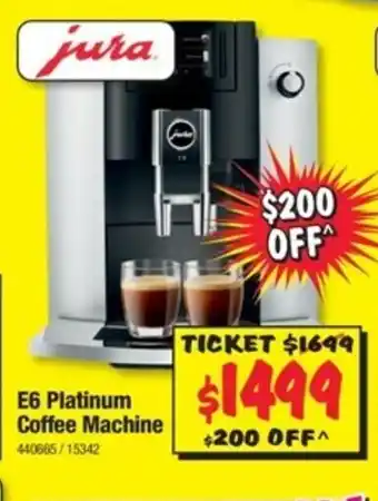 JB Hi-Fi E6 Platinum Coffee Machine - 440665 offer