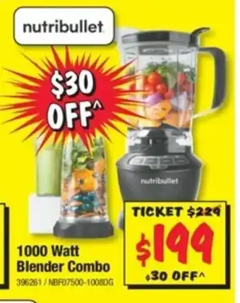JB Hi-Fi Nutribullet 1000 Watt Blender Combo offer