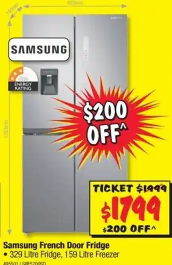 JB Hi-Fi Samsung - French Door Fridge - 495501 offer
