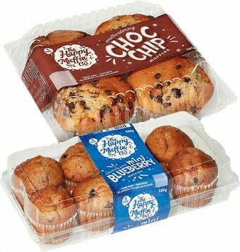 IGA Happy Muffin Co. Muffins 4 Pack or Mini Muffins 8 Pack Selected Varieties offer