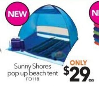 Sunny Shores Pop Up Beach Tent
