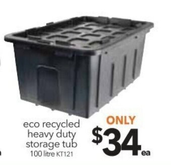 Cheap as Chips Eco Recycled Heavy Duty Storage Tub offer