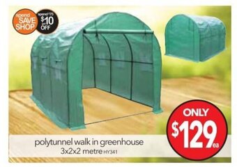 Cheap as Chips Polytunnel Walk in Greenhouse offer