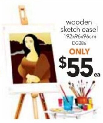 Cheap as Chips Wooden Sketch Easel offer