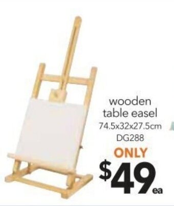 Cheap as Chips Wooden Table Easel offer