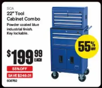 SuperCheap Auto SCA 22' Tool Cabinet Combo offer