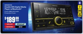 SuperCheap Auto Kenwood Double Din Digital Media Player With Bluetooth offer