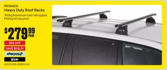 SuperCheap Auto Prorack Heavy Duty Roof Racks offer