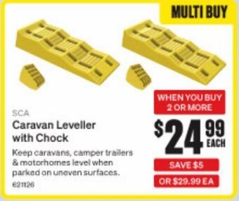 SuperCheap Auto SCA Caravan Leveller With Chock offer