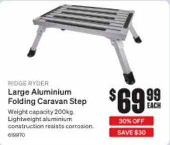 Ridge Ryder Large Aluminium Folding Caravan Step