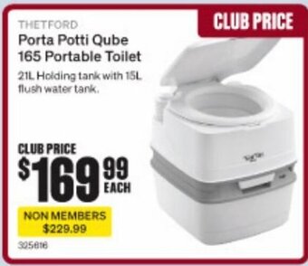 Thetford Porta Potti Qube 165 Portable Toilet
