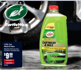 SuperCheap Auto Turtle Wax 1.25L Car Wash & Wax offer