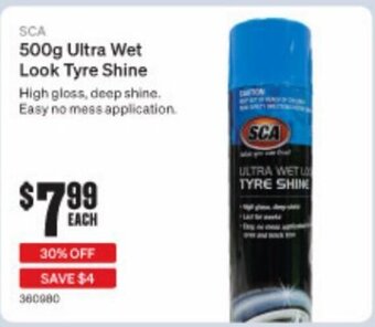 SuperCheap Auto SCA 500g Ultra Wet Look Tyre Shine offer