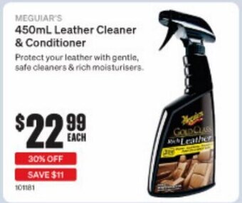 SuperCheap Auto Meguiar's 450ml Leather Cleaner & Conditioner offer