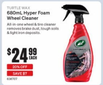 SuperCheap Auto Turtle Wax 680ml Hyper Foam Wheel Cleaner offer