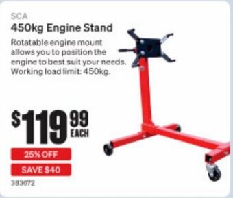 SuperCheap Auto SCA 450kg Engine Stand offer