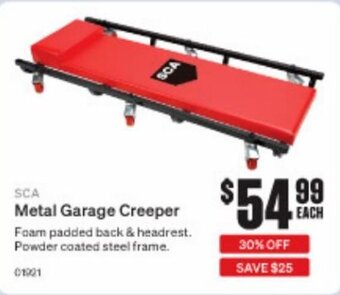 SuperCheap Auto SCA Metal Garage Creeper offer