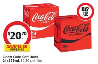 Coles Coca Cola Soft Drink offer