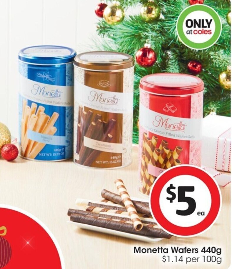 Wafers offer at Coles