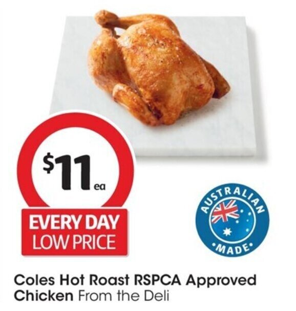 Coles Hot Roast RSPCA Approved Chicken offer at Coles