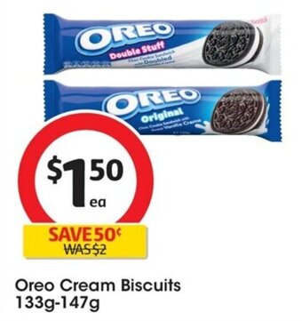 Coles Oreo Cream Biscuits offer