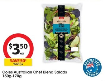Coles Coles Australian Chef Blend Salads 150g-170g offer