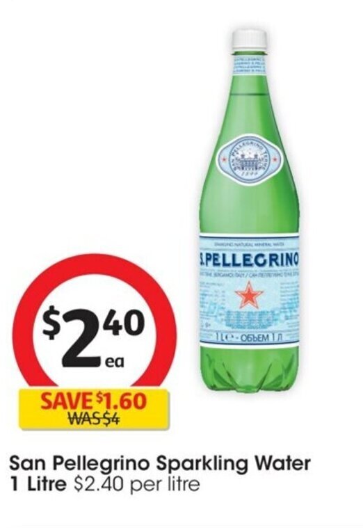 San Pellegrino Sparkling Water offer at Coles